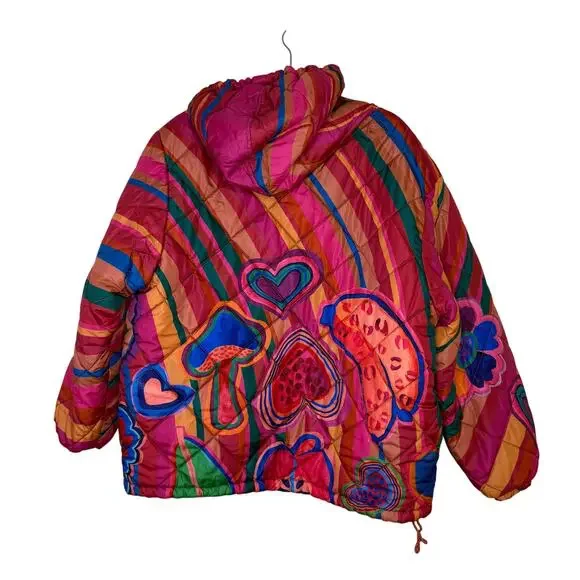 FARM Rio Multicolor Patterned Puffer Jacket - Picture 5 of 8